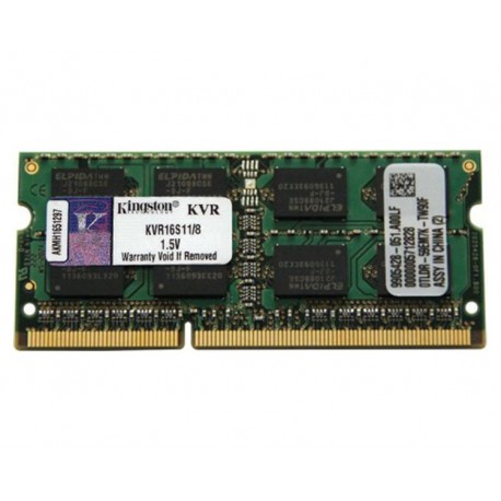 DDR III 8 GB 1600 Mhz. SODIMM KINGSTON