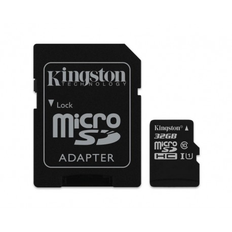 MICRO SD 32 GB 1 ADAP. CLASS 10 KINGSTON