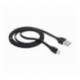 CABLE CONEXION PLANO MICRO-USB 1 M BLACK URBAN REVOLT