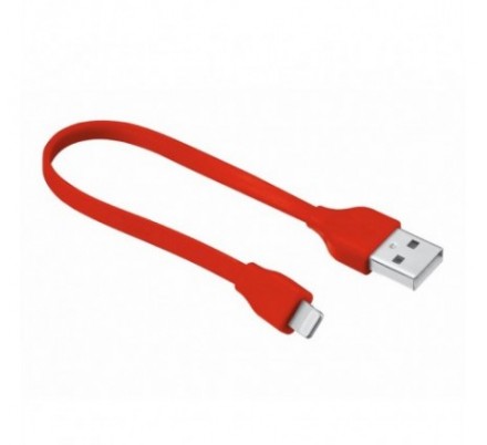 CABLE PLANO USB LIGHTNING 20 CM RED URBAN REVOLT