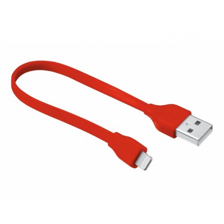 CABLE PLANO USB LIGHTNING 20 CM RED URBAN REVOLT