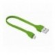 CABLE PLANO USB LIGHTNING 20 CM GREEN URBAN REVOLT