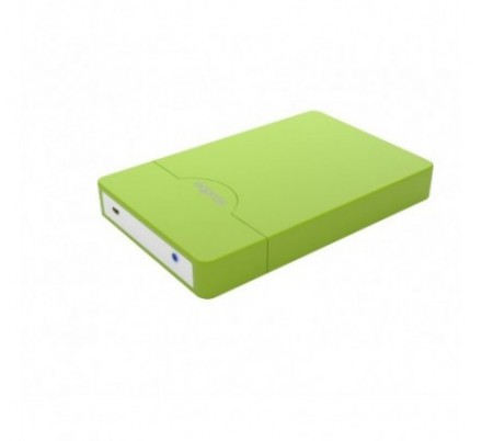 CAJA EXTERNA USB 2.5'' SATA SCREWLESS GREEN APPROX