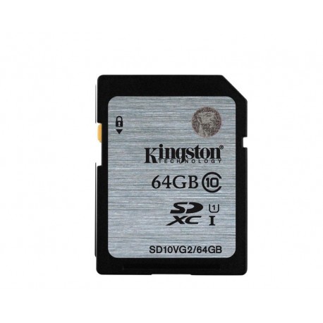 SECURE DIGITAL HC 64 GB CLASE10 KINGSTON
