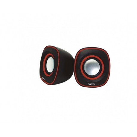 MINI ALTAVOCES 2.0 SPX2 BLACK/RED APPROX
