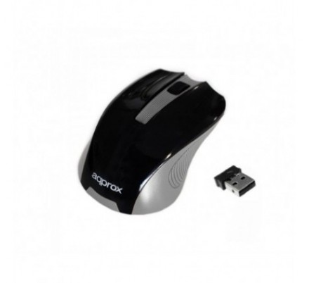 MOUSE OPTICO WIRELESS BLACK/GREY APPROX