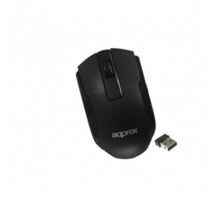 MOUSE OPTICO WIRELESS OFFICE BLACK APPROX