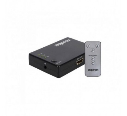 HDMI SWITCH 3X1 0.5 M + MANDO A DISTANCIA APPROX