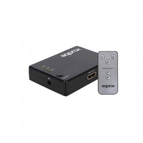 HDMI SWITCH 3X1 0.5 M + MANDO A DISTANCIA APPROX