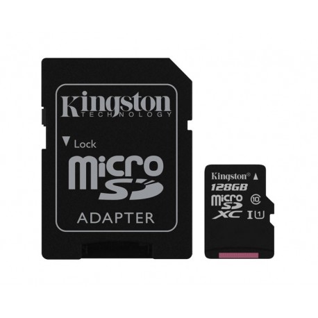 MICRO SD 128 GB 1 ADAP. CLASS 10 KINGSTON