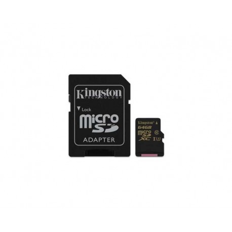 MICRO SDHC 64 GB 1 ADAP. ACTION CARD U3 KINGSTON