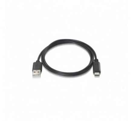 CABLE USB 2.0 3A TIPO USB-C/M- A/M 1 M NEGRO