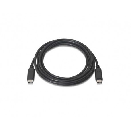 CABLE USB 2.0 3A TIPO USB-C/M-USB-C/M 1 M NEGRO