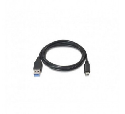 CABLE USB 3.1 GEN2 10Gbps 3A TIPO USB-C/M-A/M 1.0 M NEGRO