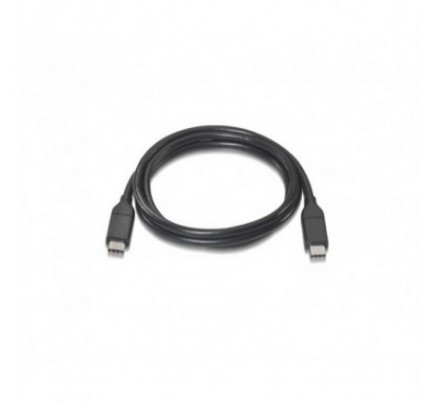 CABLE USB 3.1 GEN2 10Gbps 3A TIPO USB-C/M-USB-C/M 1 M NEGRO