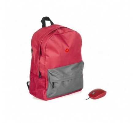 KIT NOTEBOOK DISCOVERY RED MOCHILA + RATON  15.6'' NGS